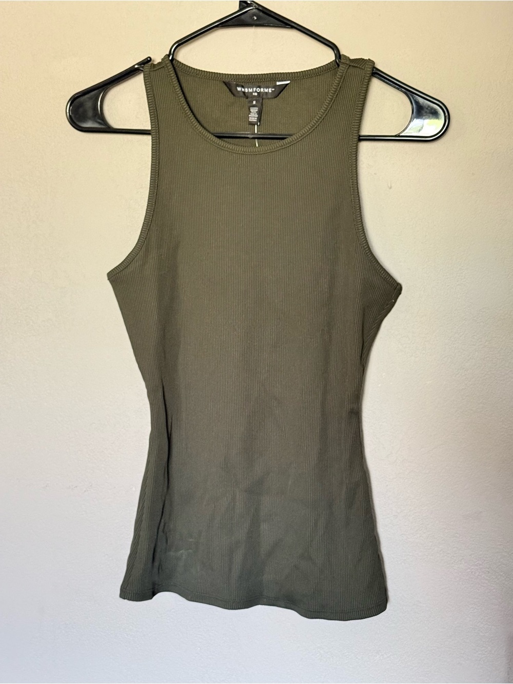 White House Black Market Ribbed Tank Top - Olive